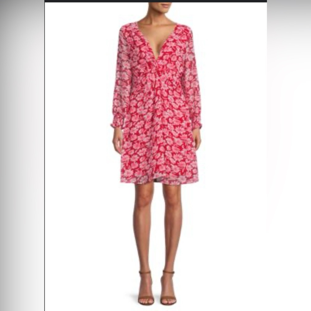 Julia Jordan Women's Chiffon V-Neck Long-Sleeve Dress from Saks Off Fifth Size 4